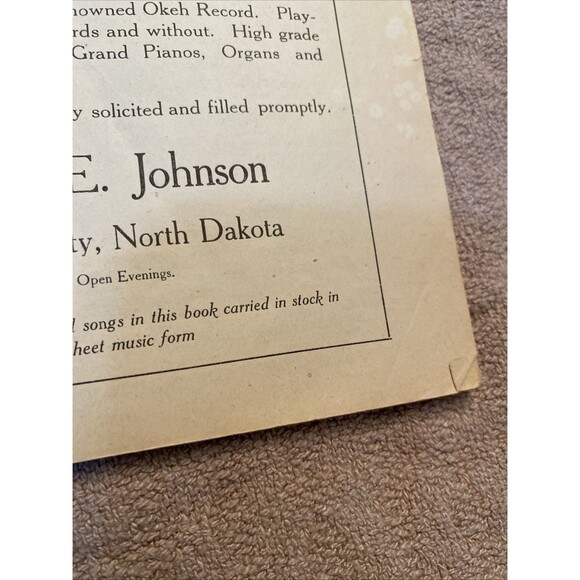 Everybody Sing Antique Hymn Book And Advertisements Valley City, ND 1923 - Picture 6 of 13